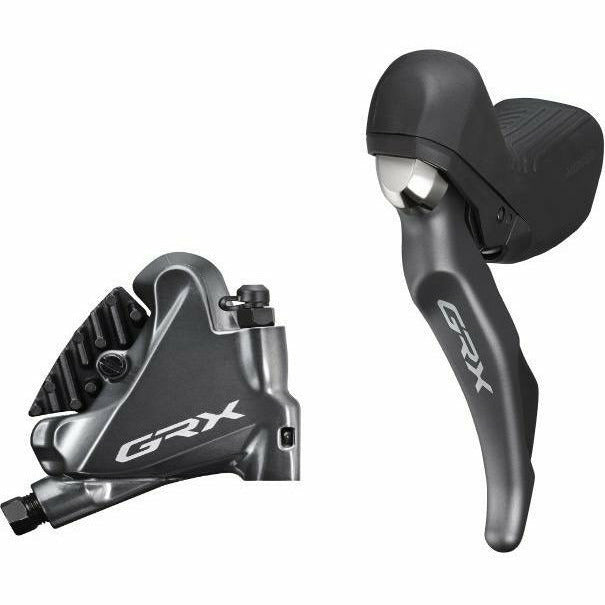 Shimano GRX ST-RX810 2 Speed STI Bled With BR-RX810 Flat Mount Calliper Left Rear Black