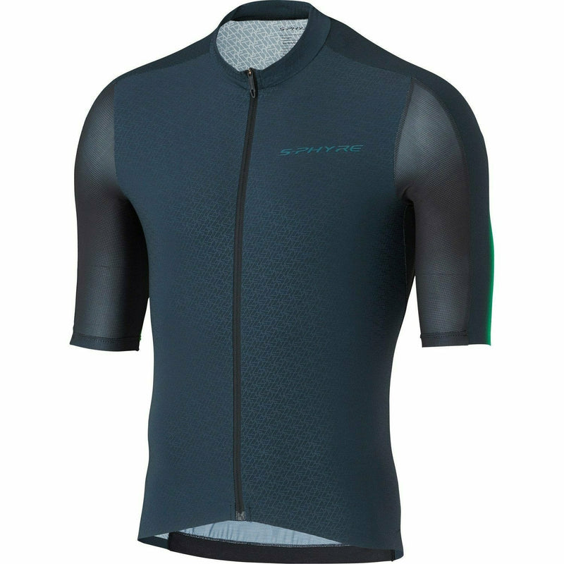 Shimano Clothing Men's S-Phyre Flash Short Sleeves Jersey Black / Green