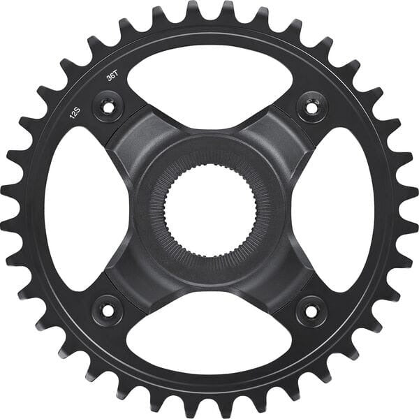 Shimano STEPS SM-CRE70-12-B Chainring 12-Speed Without Chain Guard For Chain Line Black