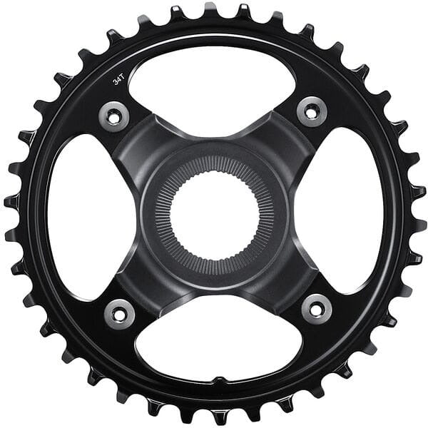 Shimano STEPS SM-CRE80-12-B Chainring 12-Speed Without Chain Guard For Chain Line Black