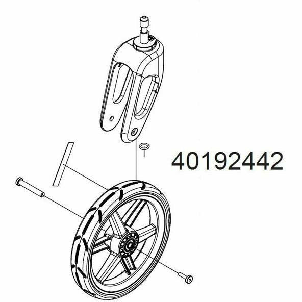 Thule Chariot Replacement Stroller Wheel And Caster For Cross Or Lite