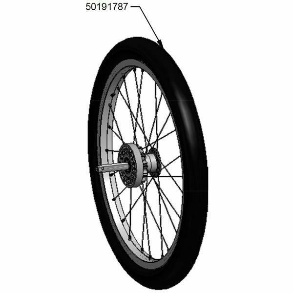 Thule 18 Inch Wheel Assembly With Tyre For Chinook 1 Or 2