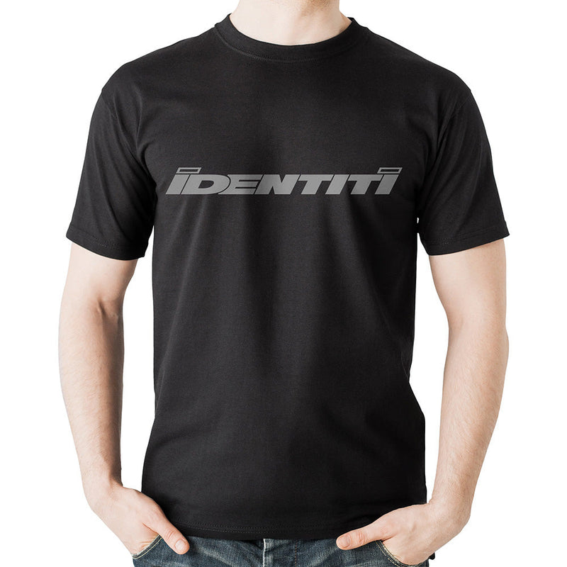 Identiti F-Print Logo T-Shirt Black