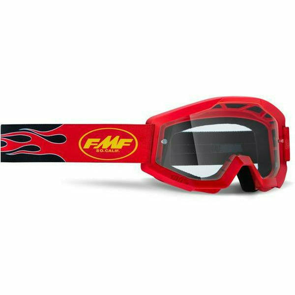 FMF Goggles Powercore Youth Goggle Flame Red Clear Lens