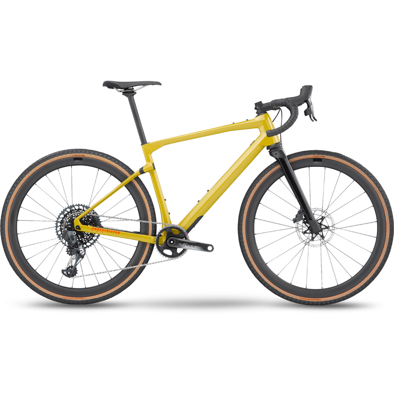 BMC UnReStricted LT ONE Force AXS Eagle Gravel Bike Yellow / Red / Black