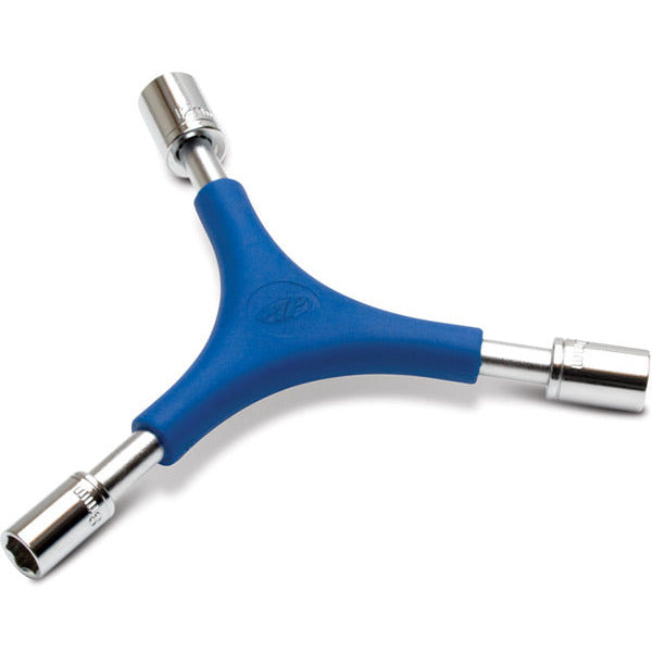 Motion Pro Y-Drive 1/4 Inch Wrench With 8, 10, 12 MM Sockets & 4, 5, 8 MM Allen Keys Blue