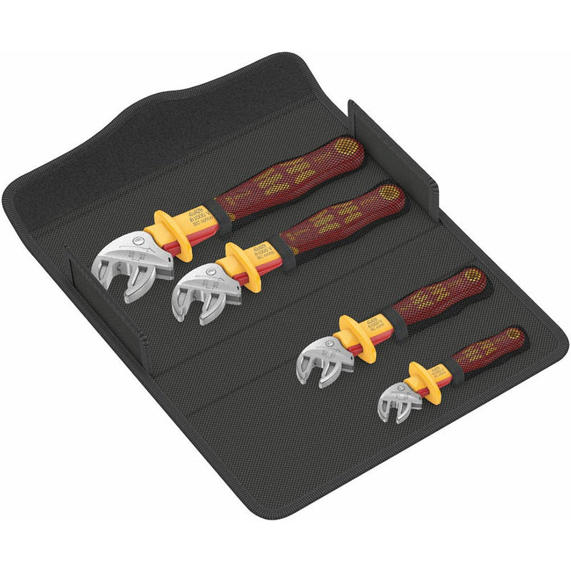 Wera Tools 6004 Joker VDE Self-Setting Spanner Set - Pack Of 4