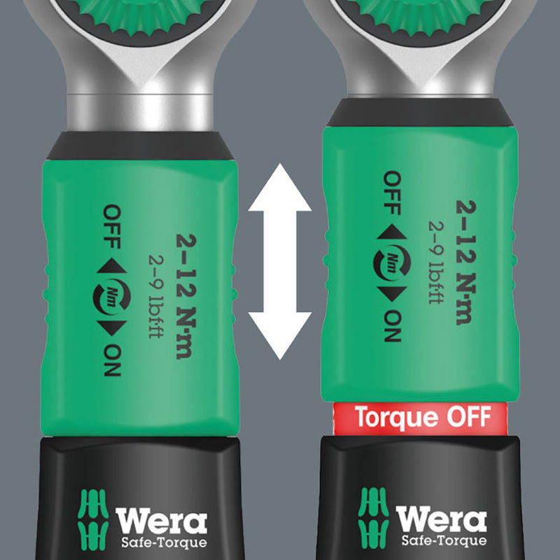 Wera Tools Safe-Torque A 1 Wrench Set 2-12 NM 1/4 Square - Pack Of 10