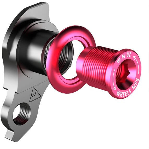 Wheels Manufacturing Replaceable Derailleur Hanger / Dropout 487-4 Bolt Pink