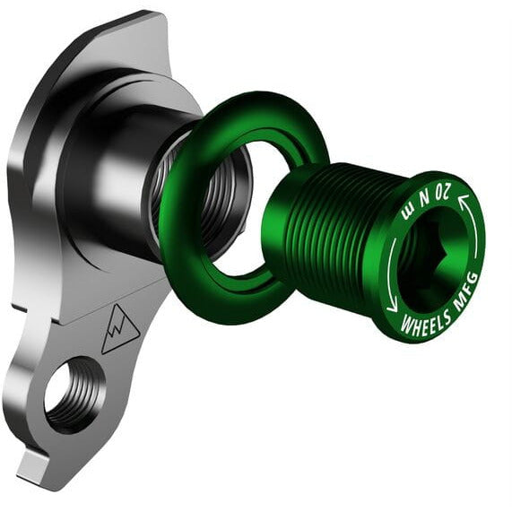 Wheels Manufacturing Replaceable Derailleur Hanger / Dropout 487-9 Bolt Green