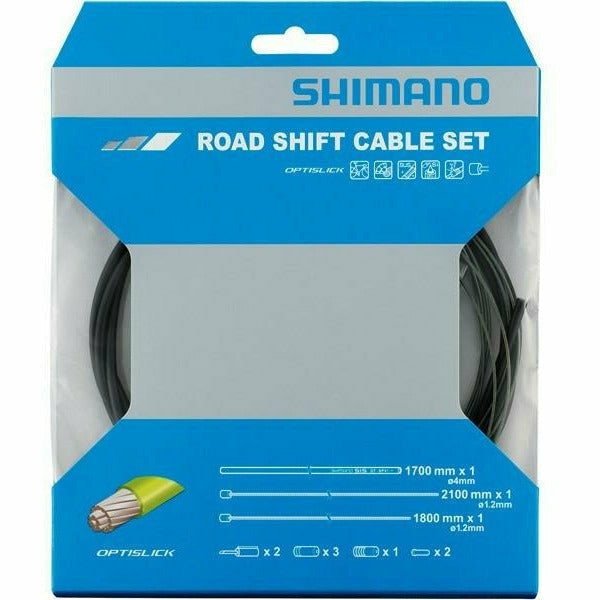 Shimano Spares 105 5800 / Tiagra 4700 Optislick Coated Inners Road Gear Cable Set Black