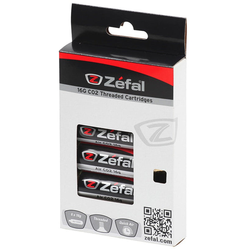 Zefal 16G Threaded CO2 Cartridges - Pack Of 6